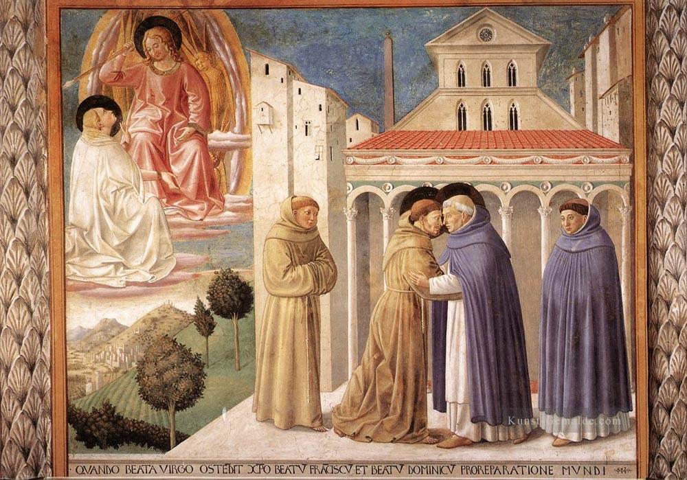 Szenen aus dem Leben von St Francis Szene 4south Wand Benozzo Gozzoli Ölgemälde